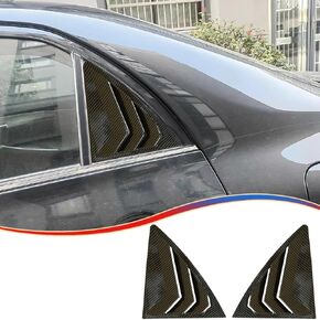 Window Louver, 2Pcs Air Vent Scoop Shades Cover Blinds Trim for Toyota Corolla 2009 2010 2011 2012 2013 - ABS Bright Black Sport decorative Accessories