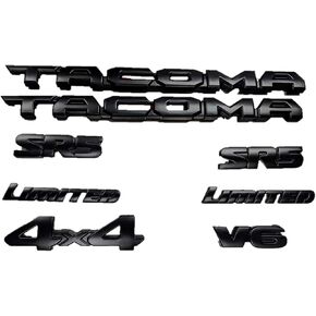 Genuine Toyota 2016 & Newer Tacoma Blackout/Black Emblem Overlays PT948-35180-02