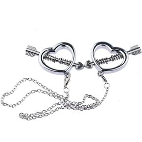 Non Pierced 2Pcs Fake Nipple Piercings Stainless Steel Nipples Shields Rings Nipple Rings Nipple Jewelry non Piercing for Women Adjustable Pressure Nipple Rings