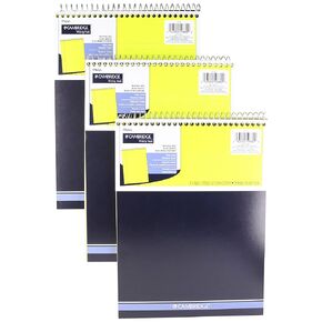 Mead Legal Pad, Top Spiral Bound, Wide Ruled Paper, 70 Sheets Count, 8-1/2" x 11", (3 Pack)