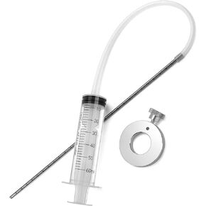 QWORK Fork Oil Level Tool Kit – Professional Motorcycle Suspension Oil Level Adjuster with Syringe – 60ml Capacity, 300mm Scale Pipe – Durable, High-Precision Fork Oil Level Gauge for Maintenance