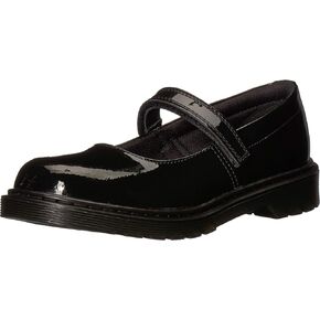 Dr. Martens Girl's Maccy Mary Jane (Big Kid) Black Patent 1 5 UK (US 6 Big Kid) M