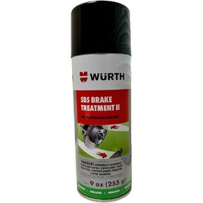 Wurth SBS Brake Treatment Spray | Pro Formula | Anti-Squeal, No Vibration | Heat Resistant up to 1800°F | Safeguard Stops, Drive with Precision