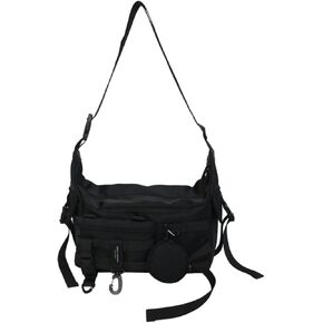 Techwear Crossbody Messenger Bag Japanese Harajuku Alt Emo Shoulder Bag Cool Hip Hop Goth Punk Streetwear