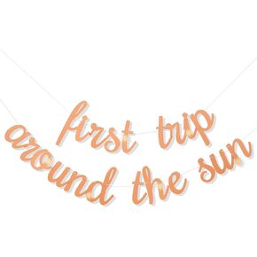 First Trip Around The Sun Banner - 1st Birthday Decoration Banner, You Are My Sunshine First Birthday Decoration, Boho Sun 1st Birthday Decorations Include First Trip Around the Sun Banner in Kuwait