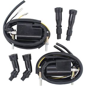 MOTOKU Pack of 2 12V Ignition Coil for Suzuki GSXR 750 GSXR 600 GS1100 GS750 Bandit 1200 for Kawasaki Zephyr ZR550B ZZR1200 ZZR600 ZRX1100 Z1000