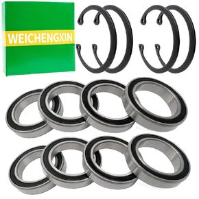 Spinners Floaters Wheels Complete Assembly Bearing Carriage 8 Spinner Floater Bearings (Contains Retaining Ring) for Dub Or Davin Small Size Bearing Wheels Spinner Bearing Carriage