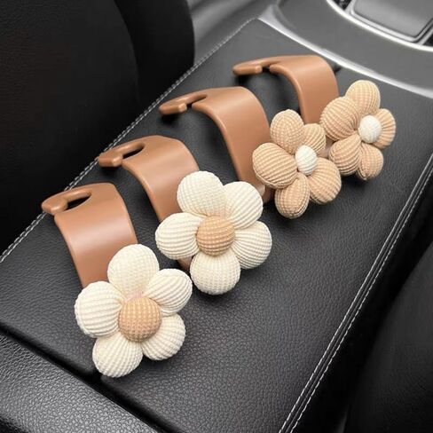 2pcs Car Purse Hook For Car Hooks For Purses And Bags, Cute Bow Car Seat Headrest Hook For Car Purse Hook Hanger. (pink-2pcs) in Saudi Arabia