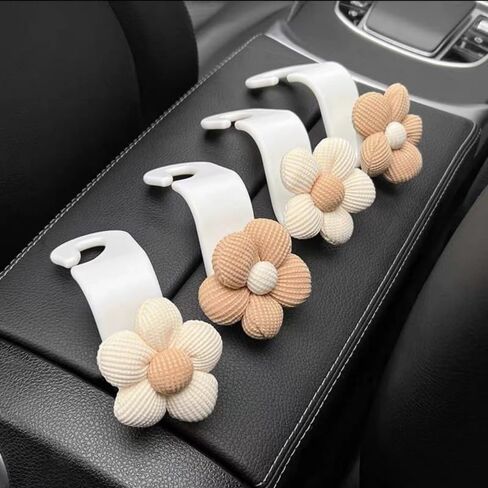 2pcs Car Purse Hook For Car Hooks For Purses And Bags, Cute Bow Car Seat Headrest Hook For Car Purse Hook Hanger. (pink-2pcs) in Saudi Arabia