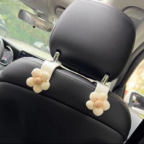 2pcs Car Purse Hook For Car Hooks For Purses And Bags, Cute Bow Car Seat Headrest Hook For Car Purse Hook Hanger. (pink-2pcs) in Saudi Arabia