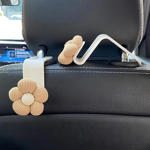 2pcs Car Purse Hook For Car Hooks For Purses And Bags, Cute Bow Car Seat Headrest Hook For Car Purse Hook Hanger. (pink-2pcs) in Saudi Arabia