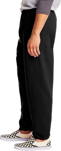 Hanes Men's EcoSmart Best Sweatpants, Athletic Lounge Pants with Cinched Cuffs, 1, Black/Light Steel-2 Pack in Saudi Arabia