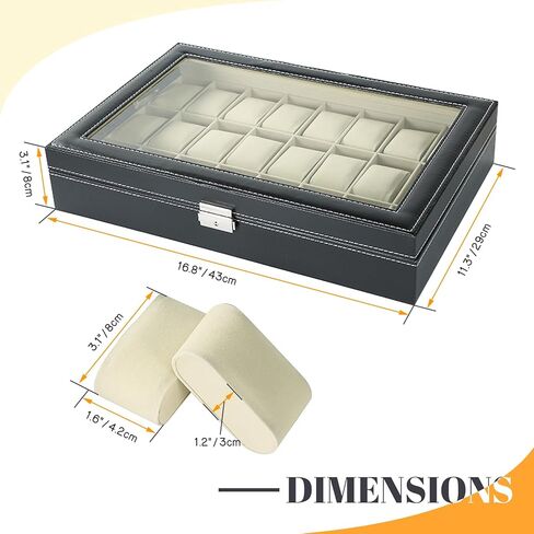 صندوق ساعة NATGAI 24 فتحة ولفاف ساعة أوتوماتيكي واحد in Kuwait