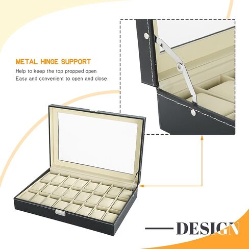 صندوق ساعة NATGAI 24 فتحة ولفاف ساعة أوتوماتيكي واحد in Kuwait