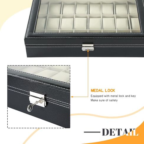 صندوق ساعة NATGAI 24 فتحة ولفاف ساعة أوتوماتيكي واحد in Kuwait