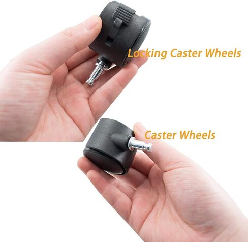 CPU Stand Cart Holder Plastic Desktop Computer Tower Stand Cart with Locking Caster Wheels, Adjustable Mobile PC Holder with 4 Caster Wheels Under Desk, Black in Kuwait