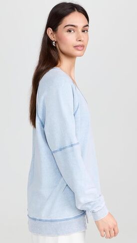 Z SUPPLY Women's Easy V Neck Denim in Saudi Arabia