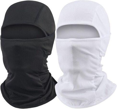 2 Pack Ski Mask for Men Women Balaclava Face Mask Summer Shiesty Mask Full Head Mask for Motorcycle Helmet Sun UV Protection in Saudi Arabia