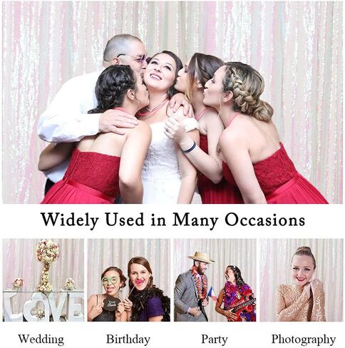ShinyBeauty 4FTx6FT Sparkly Fuchsia Sequin Photo Backdrop, Photo Booth, Photography Backdrop, DIY Photobooth, Wedding Backdrop, Sparkle Backdrop, Grad Party, Birthday in Saudi Arabia
