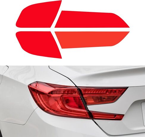 TOMALL Vinyl Smoke Tint Turn Signal Reverse Light Films Compatible with Honda 10th Accord 2018-2020 PreCut Car Tail Light Transmission Stickers Exterior Decoration (20% Dark Black) in Saudi Arabia