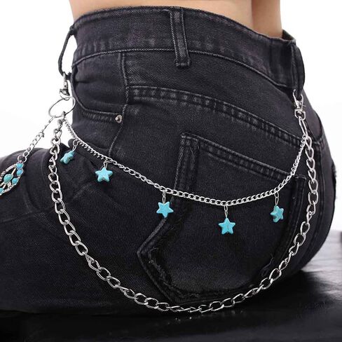 فاسق بانت سلاسل الهيب هوب جيب الجينز سلسلة القوطية محفظة سلاسل عملة بنطلون سلسلة الطبقات روك سلاسل للنساء الرجال in Saudi Arabia
