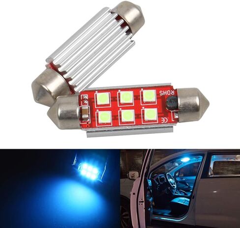 1797 31mm DE3175 DE3021 DE3022 LED Bulb Dome Light Warm White 3030 SMD for Cars Map License Plate Trunk Side Marker Interior Lights Bulbs Lamps Replacement Bright 12V 2W Pack of 2 1.22 in in Saudi Arabia
