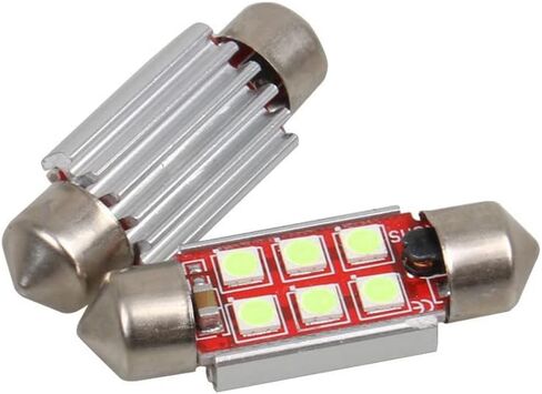 1797 31mm DE3175 DE3021 DE3022 LED Bulb Dome Light Warm White 3030 SMD for Cars Map License Plate Trunk Side Marker Interior Lights Bulbs Lamps Replacement Bright 12V 2W Pack of 2 1.22 in in Kuwait