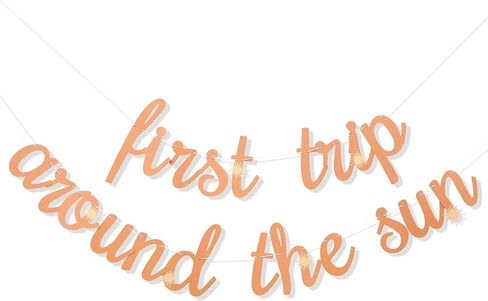 First Trip Around The Sun Banner - 1st Birthday Decoration Banner, You Are My Sunshine First Birthday Decoration, Boho Sun 1st Birthday Decorations Include First Trip Around the Sun Banner in Kuwait