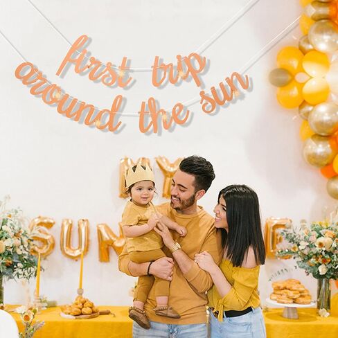 First Trip Around The Sun Banner - 1st Birthday Decoration Banner, You Are My Sunshine First Birthday Decoration, Boho Sun 1st Birthday Decorations Include First Trip Around the Sun Banner in Kuwait