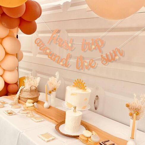 First Trip Around The Sun Banner - 1st Birthday Decoration Banner, You Are My Sunshine First Birthday Decoration, Boho Sun 1st Birthday Decorations Include First Trip Around the Sun Banner in Kuwait