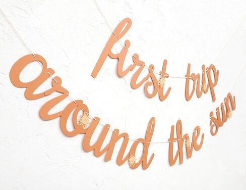 First Trip Around The Sun Banner - 1st Birthday Decoration Banner, You Are My Sunshine First Birthday Decoration, Boho Sun 1st Birthday Decorations Include First Trip Around the Sun Banner in Kuwait
