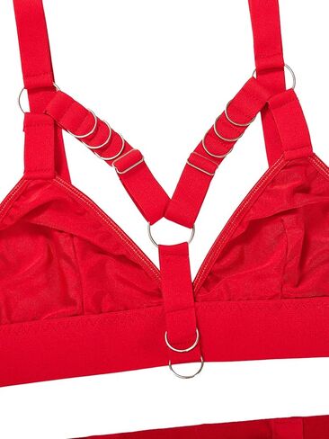 Lilosy Sexy Chain Strappy Garter Belt Women Lingerie Set Rave Outfits in Saudi Arabia