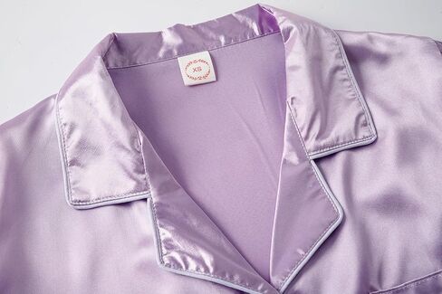 Vopmocld Satin Pajama Sets Unisex Boys and Girls Silk Button Down Short Sleeve & Shorts & Pants Sleepwear 3PCS Loungewear PJS in Saudi Arabia