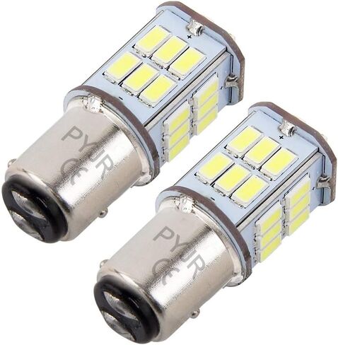 1157 لمبة LED بيضاء، Bay15d Led 12V 5W لمبة، DC10-30V 6000K 800 Lm للذيل/الفرامل، ضوء احتياطي، للسيارة، RV، مقطورة، قارب، دراجة نارية. (عبوة من 2) in Kuwait