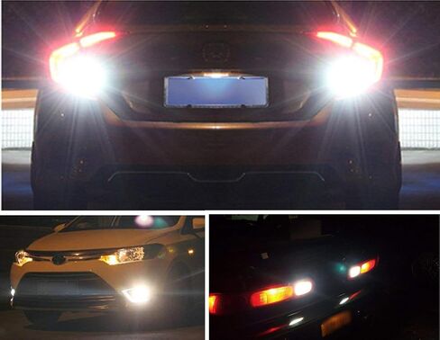 1157 لمبة LED بيضاء، Bay15d Led 12V 5W لمبة، DC10-30V 6000K 800 Lm للذيل/الفرامل، ضوء احتياطي، للسيارة، RV، مقطورة، قارب، دراجة نارية. (عبوة من 2) in Kuwait