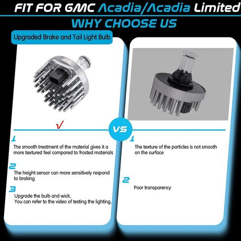 13582912 لمبة إضاءة الفرامل والذيل مناسبة لـ 2013-2016 GMC Acadia لعام 2017 GMC Acadia Limited المصابيح الخلفية للمكابح الخلفية استبدال 19433735 13582912 in Kuwait