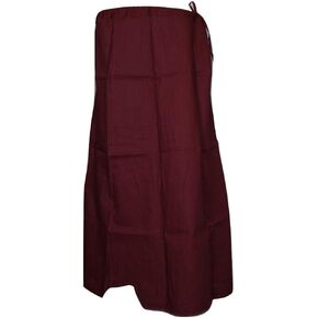 Rajasthankrafts Saree Petticoat Cotton Fine Stitched Trandy Adjustable Waist Saree Underskirt Lining Skirt Indian (Brown No 180)
