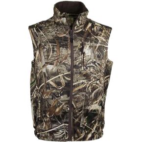 Outdoors Hunting Fishing Camping DELTA Vest Poly-Fleece Outer Shell Full Zip Inner Pocket Elastic Waist Hunting Vest