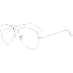 Retro 80s Fashion Gold Vlear Lens Glasses Women Men Teens Non-Prescription Fancy Dress Vintage Classic Trend