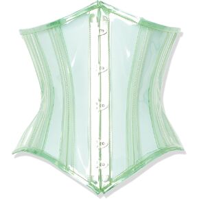 Daisy Corsets Women's Lavish Green Clear Curvy Underbust Waist Cincher Corset, Medium