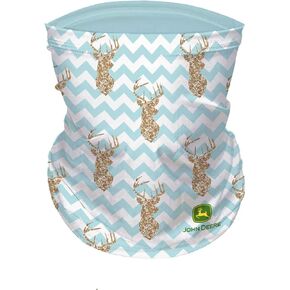 John Deere Adult Women's Neck Gaiter Chevron with Deer Print, Turquoise in Kuwait
