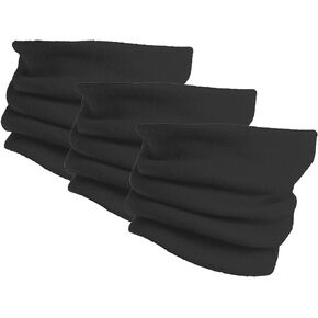3 Pack Windproof Fleece Neck Gaiter Warmer Face Mask for Winter