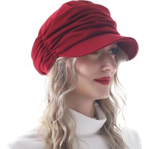 قبعة بيريه للسيدات من Newsboy Cabbie Visor - للاستخدام اليومي للسيدات مع قبعات رسام ذات حافة صغيرة in Kuwait