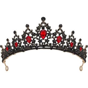 SWEETV Jeweled Tiaras and Crowns for Women, Crystal Queen Crown, Silver Wedding Tiara for Bride, Metal Birthday Quinceanera Pageant Prom Headpieces in Kuwait