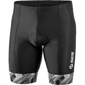 SLS3 Triathlon Shorts Mens - Padded Tri Shorts Mens Triathlon Shorts - 8" Swim Bike Triathalon Shorts, 4 Pocket FRT