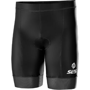 SLS3 Triathlon Shorts Mens - Padded Tri Shorts Mens Triathlon Shorts - 8" Swim Bike Triathalon Shorts, 4 Pocket FRT
