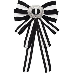 Big Fabric Bow Tie Brooches for Girl Women Fashion jabot collar brooch pins fashion PreTied Neck Tie Bow Tie Shirt Corsage Neck Tie(SR101)