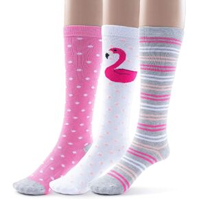 جوارب طويلة حتى الركبة ملونة من الخيزران للفتيات بتصميمات حيوانات جريئة - 3 أزواج in Kuwait