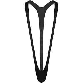 TAIKMD Men's Borat Swimsuit Strap Mankini Underwear Bikini Thong Costume Wrestling Leotard V Sling Stretch Jockstrap Bodysuit