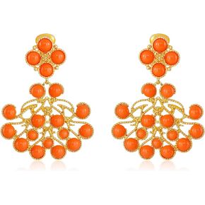 Kenneth Jay Lane Gold-Plated Cabochon Clip-On Earrings